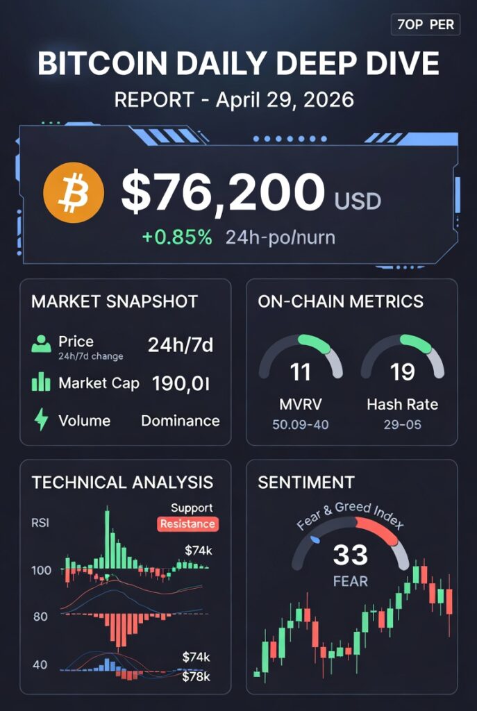 ビットコイン毎日深掘りレポート 日付：2026年4月29日