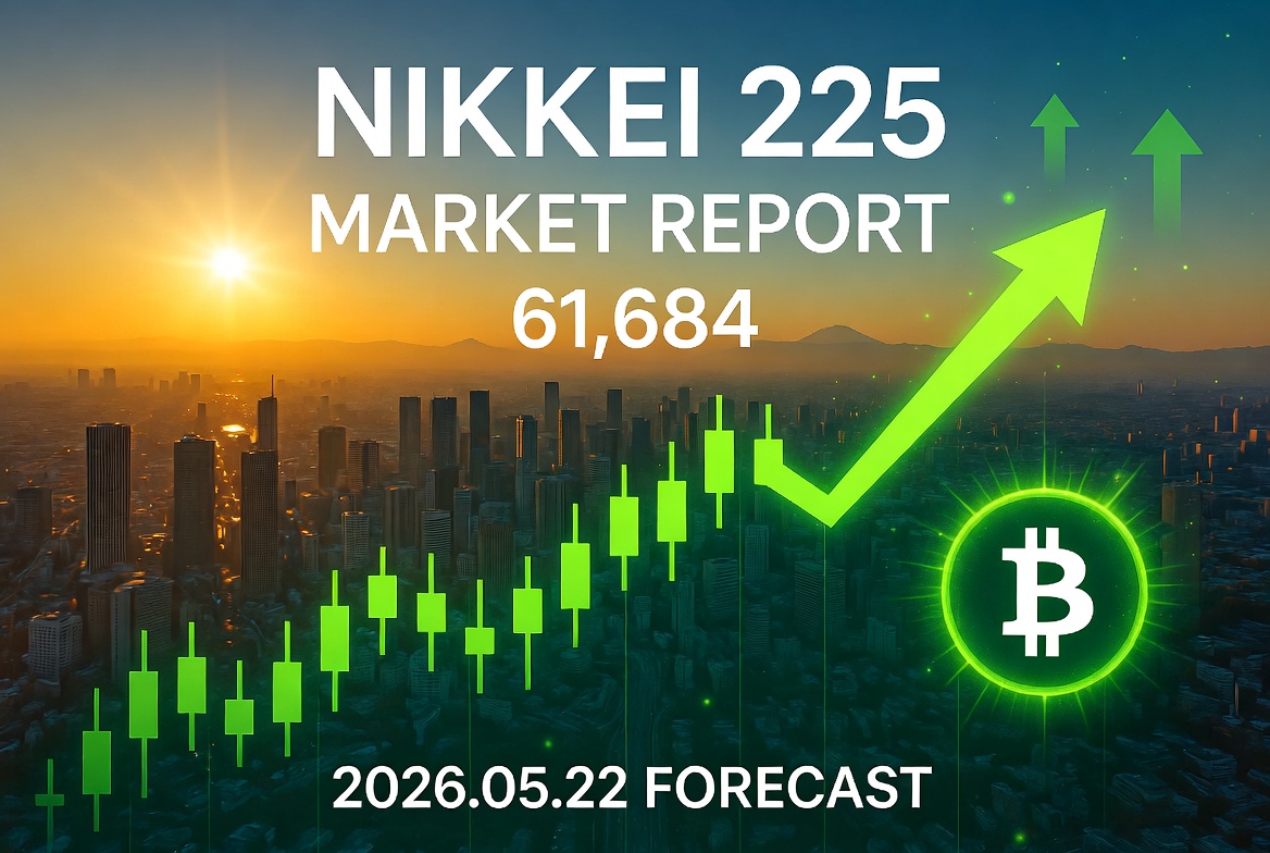 2026年5月22日 日経平均株価予想｜61,684円大幅反発の日本株深掘り分析