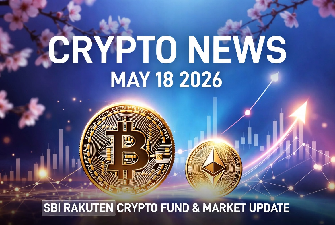 2026年5月18日 仮想通貨ニュースまとめ｜SBI・楽天が投資信託計画で日本市場が加速