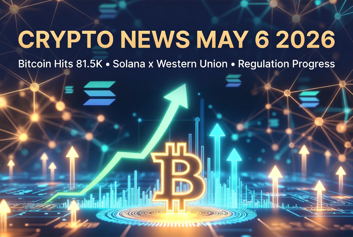 2026年5月6日 仮想通貨ニュースまとめ｜ビットコイン81,500ドル突破・Solana×Western Union・規制法案大進展