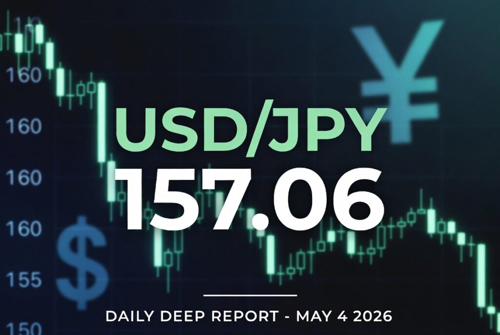 2026年5月4日 ドル円毎日深掘りレポート｜157円台で介入リスク警戒・今日の予想レンジ徹底解説