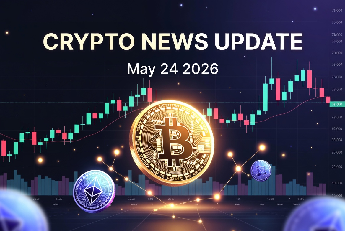 2026年5月24日 仮想通貨ニュースまとめ｜ビットコイン76,000ドル台横ばい、SpaceX大量保有に注目