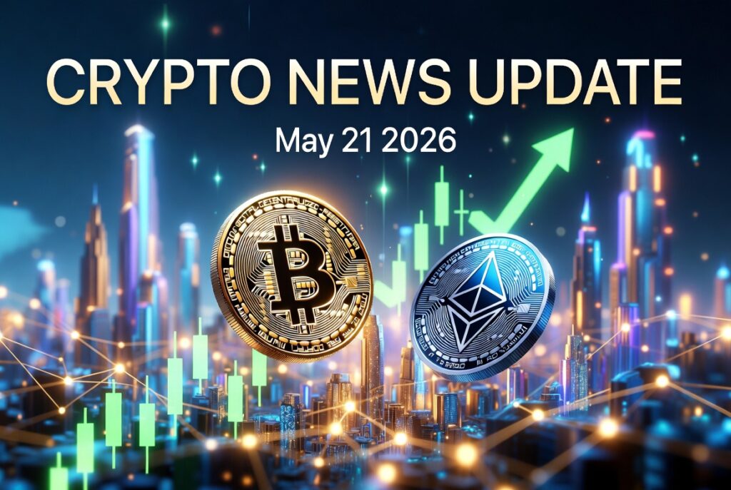 2026年5月21日 仮想通貨ニュースまとめ｜ビットコイン77,000ドル台回復、CLARITY Act進展に期待