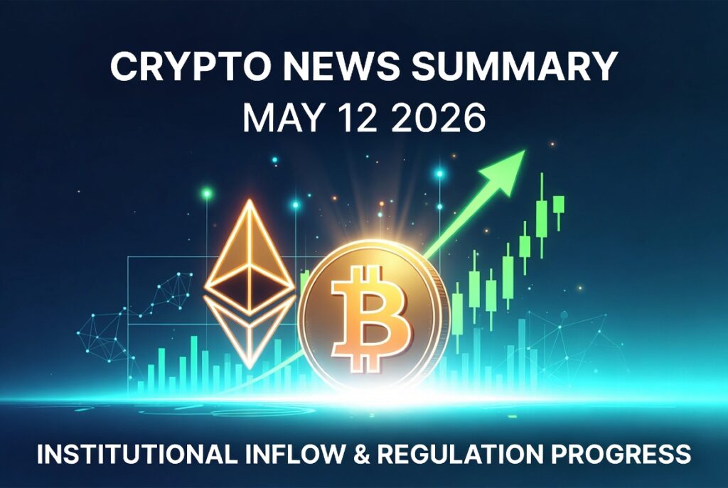 【2026年5月12日】仮想通貨ニュースまとめ｜機関投資家8億ドル超流入・規制明確化法案が目前に