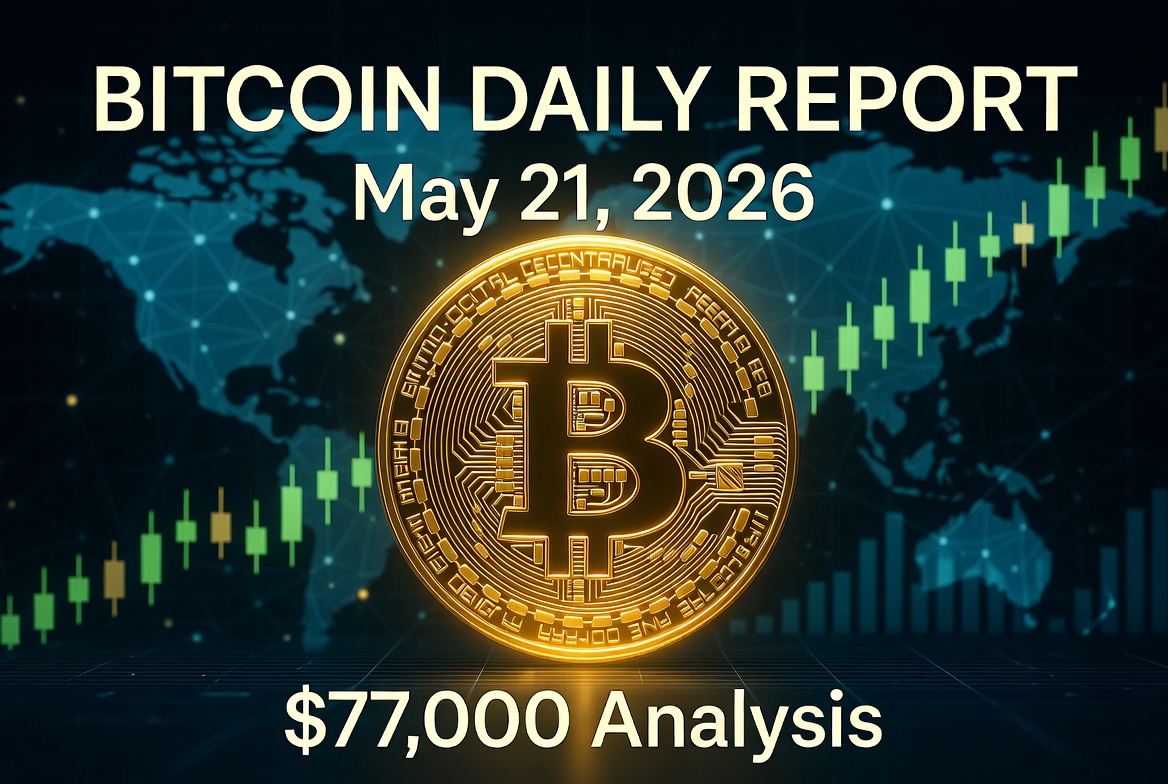 2026年5月21日 ビットコイン価格分析｜FOMC通過後の調整局面と今日のBTC予想レンジ