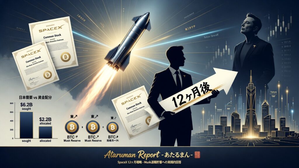 スペースX株を「12ヶ月後に大量に買う」戦略 — Muskの「貯蓄不要」論を実践的に解釈する