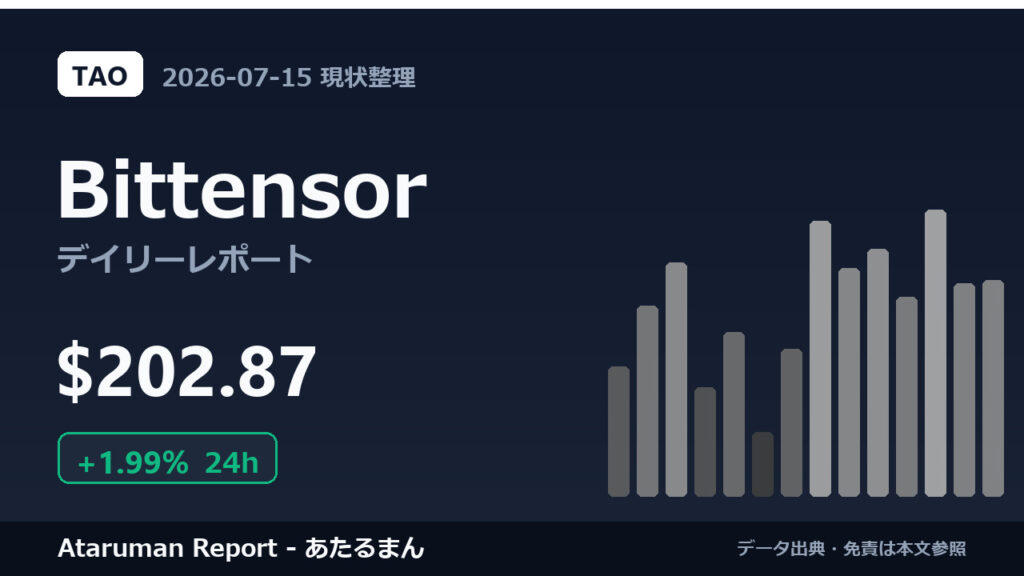 Bittensor 7/15 現状整理
