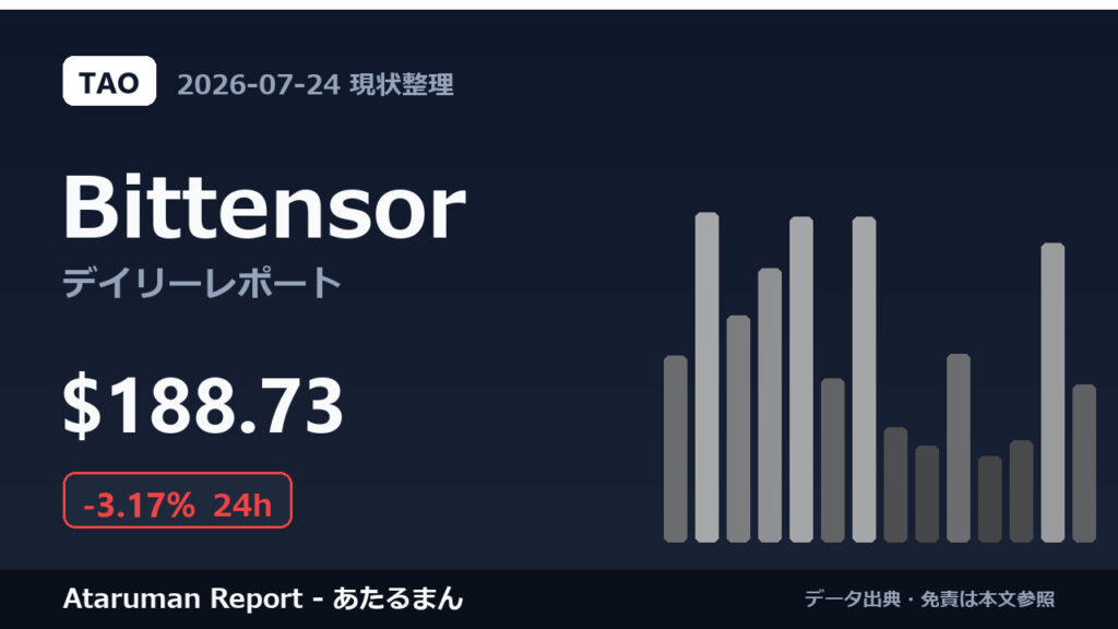 Bittensor 7/24 現状整理