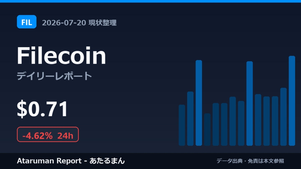 Filecoin 7/20 現状整理