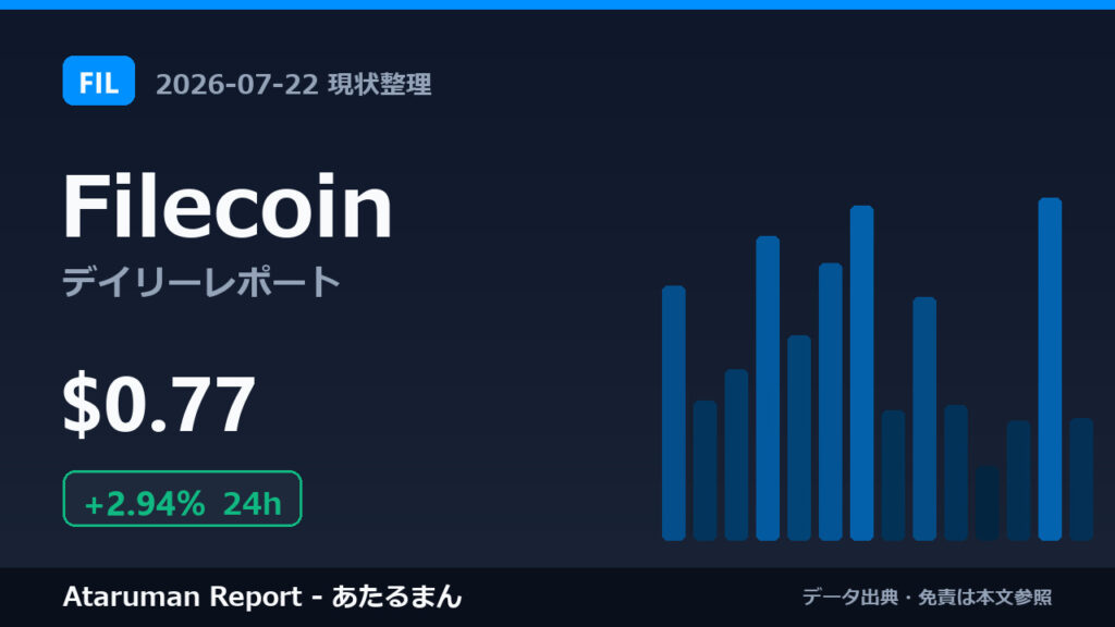 Filecoin 7/22 現状整理