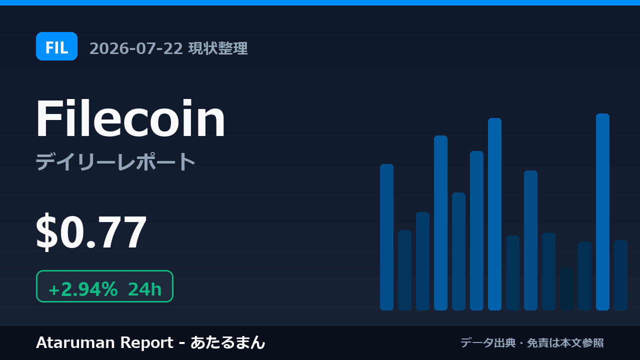 Filecoin 7/22 現状整理