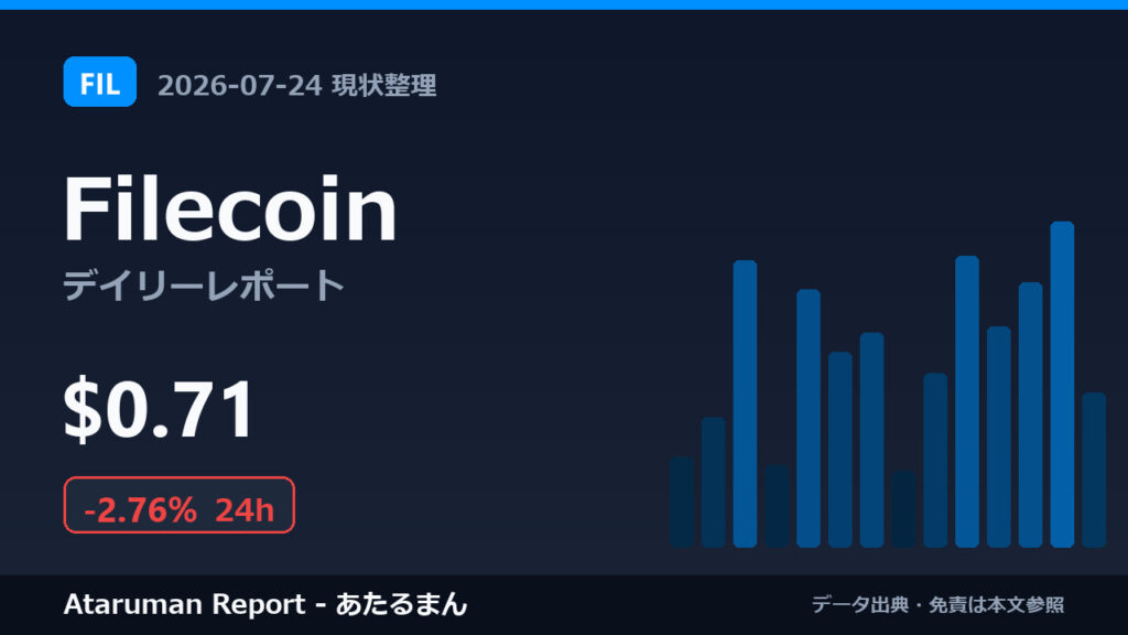 Filecoin 7/24 現状整理