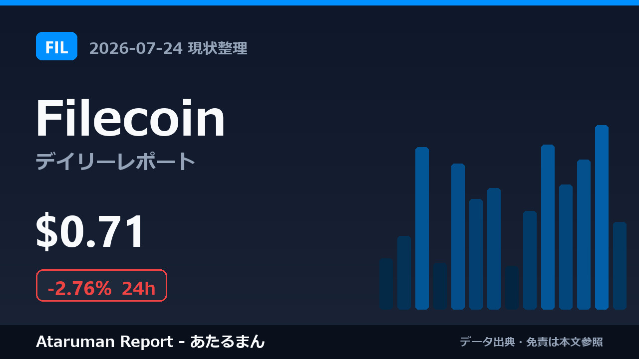 Filecoin 7/24 現状整理