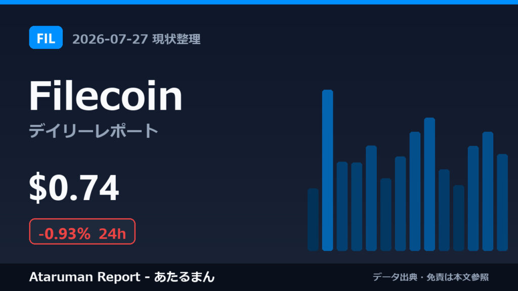 Filecoin 7/27 現状整理