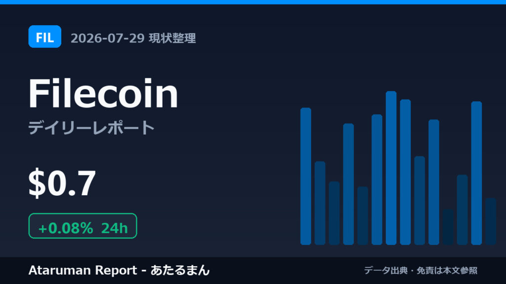 Filecoin 7/29 現状整理