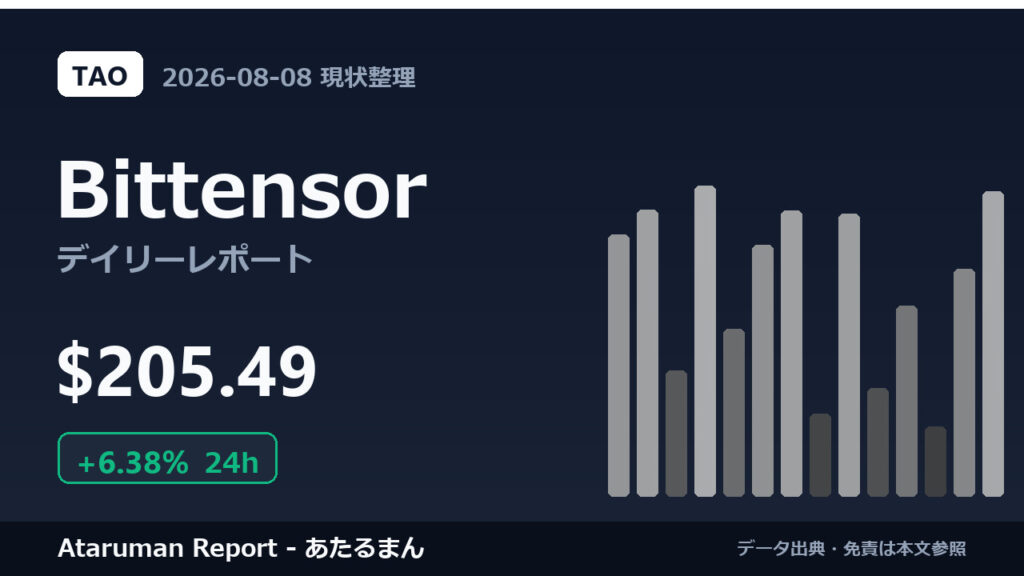 Bittensor 8/8 現状整理