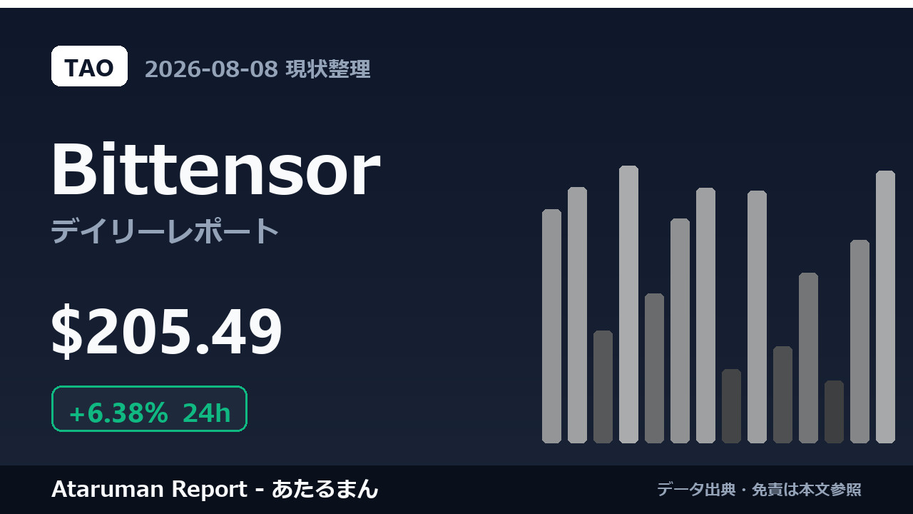 Bittensor 8/8 現状整理