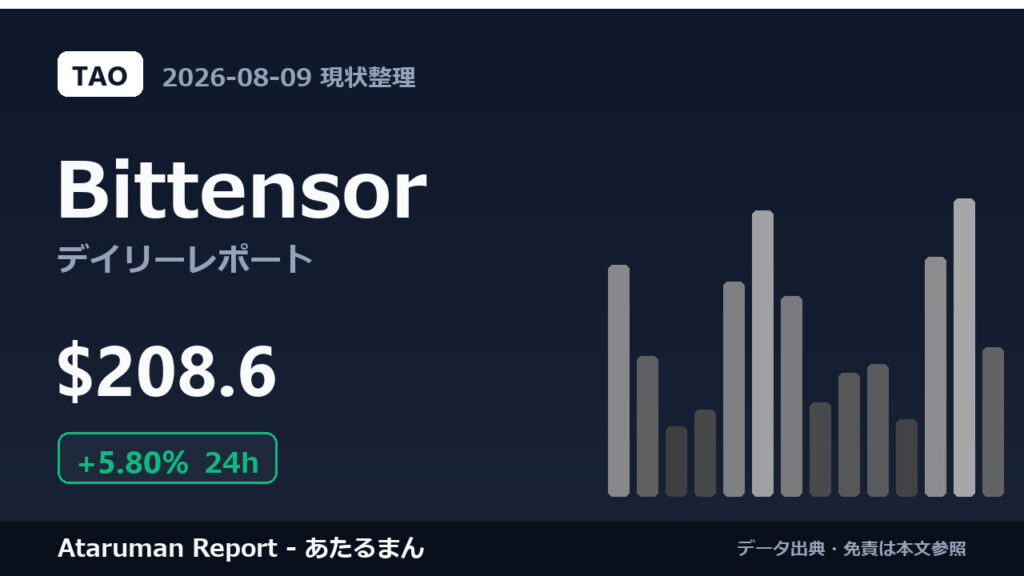 Bittensor 8/9 現状整理