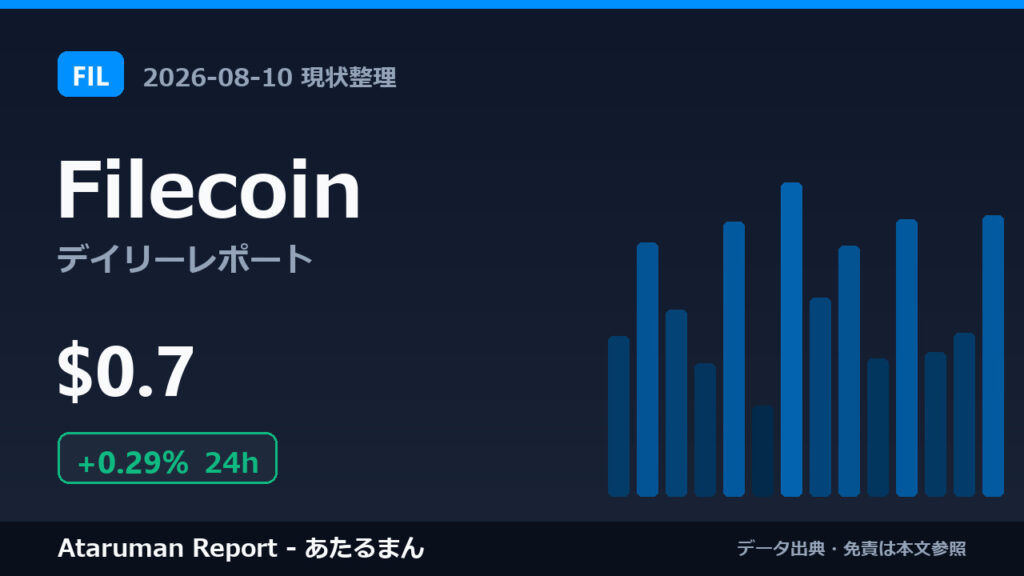 Filecoin 8/10 現状整理