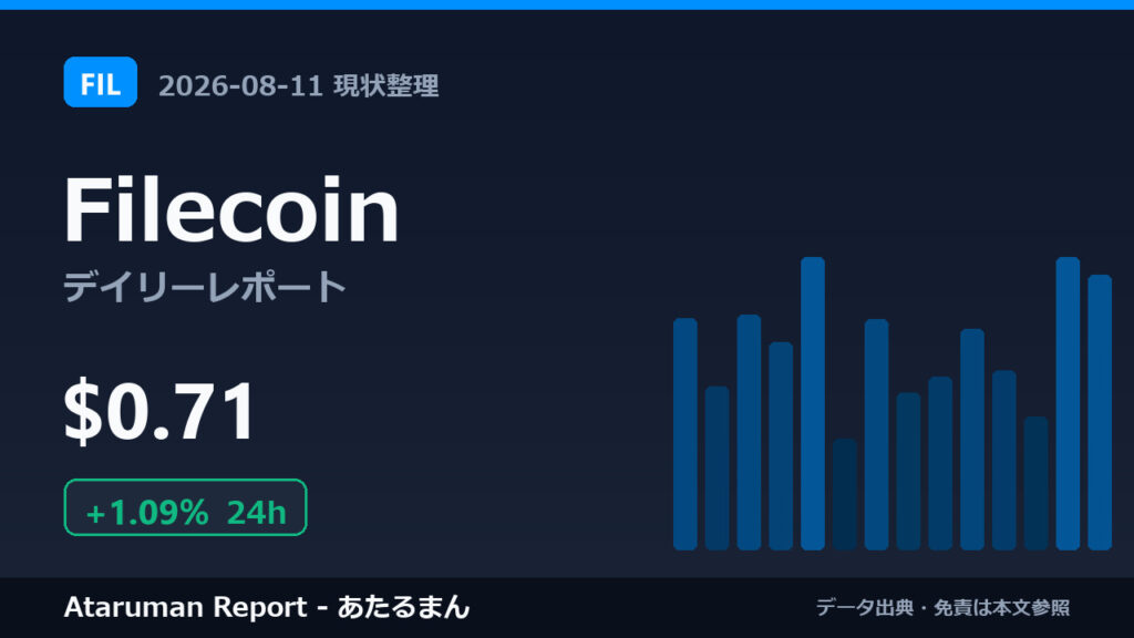 Filecoin 8/11 現状整理