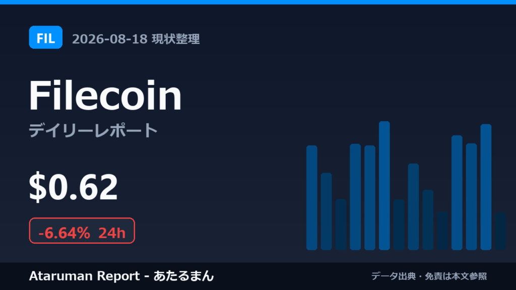 Filecoin 8/18 現状整理