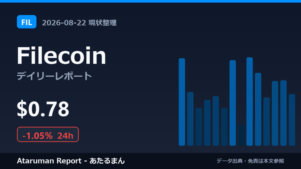 Filecoin 8/22 現状整理