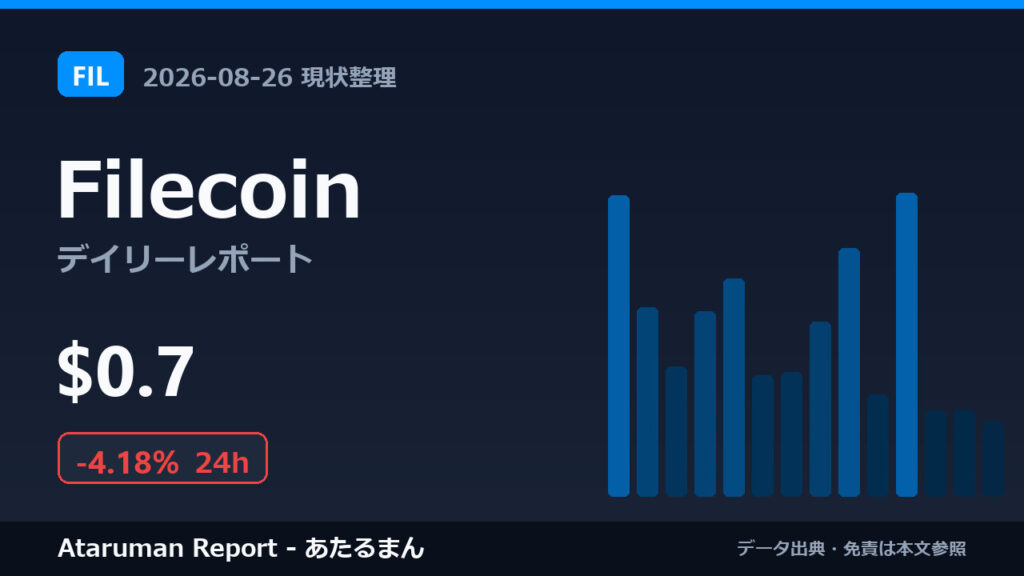 Filecoin 8/26 現状整理