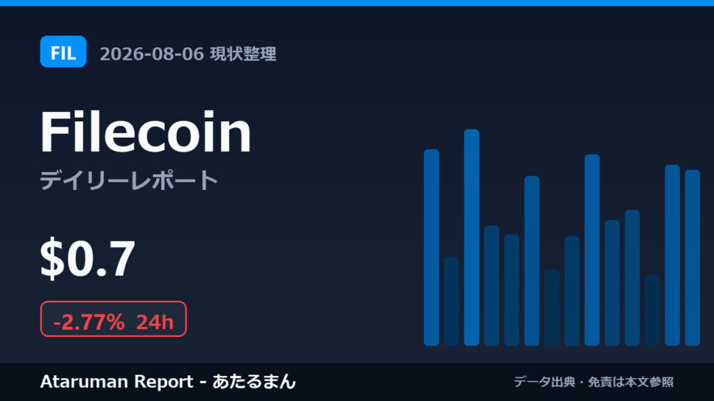 Filecoin 8/6 現状整理