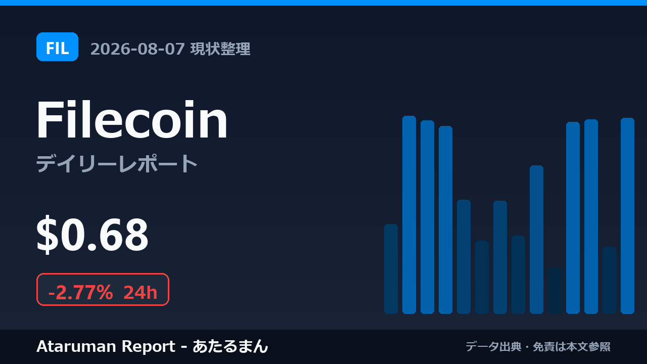 Filecoin 8/7 現状整理