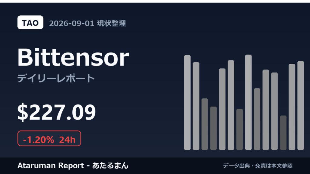 Bittensor 9/1 現状整理