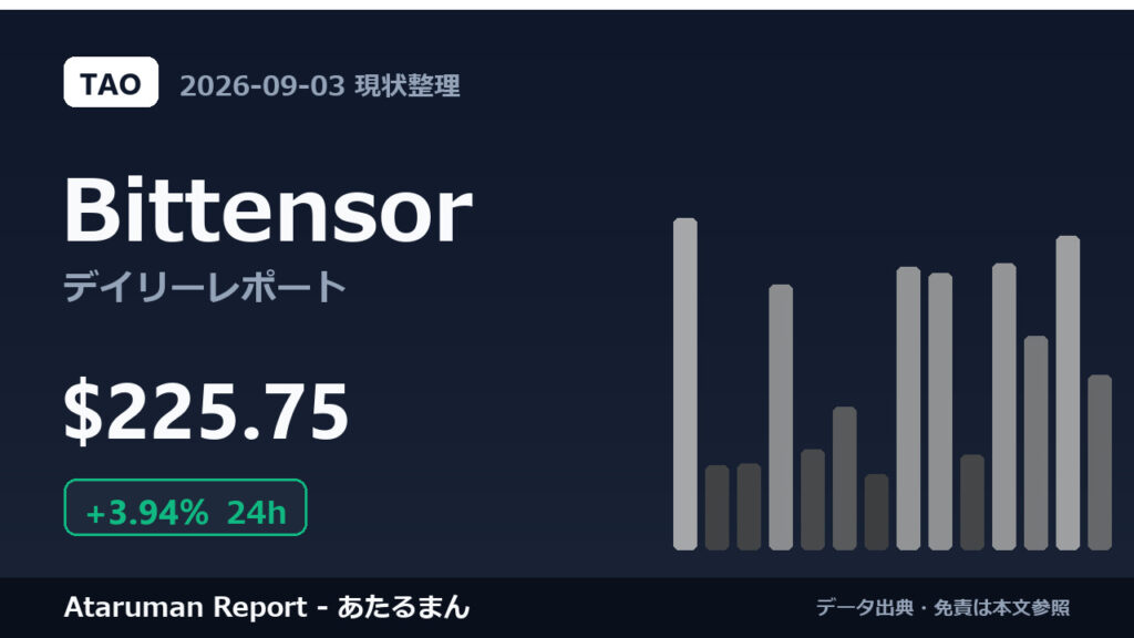 Bittensor 9/3 現状整理