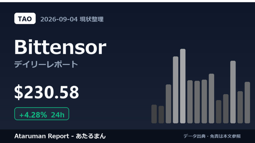 Bittensor 9/4 現状整理
