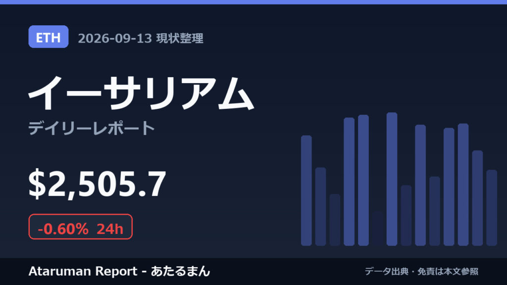 イーサリアム 9/13 現状整理