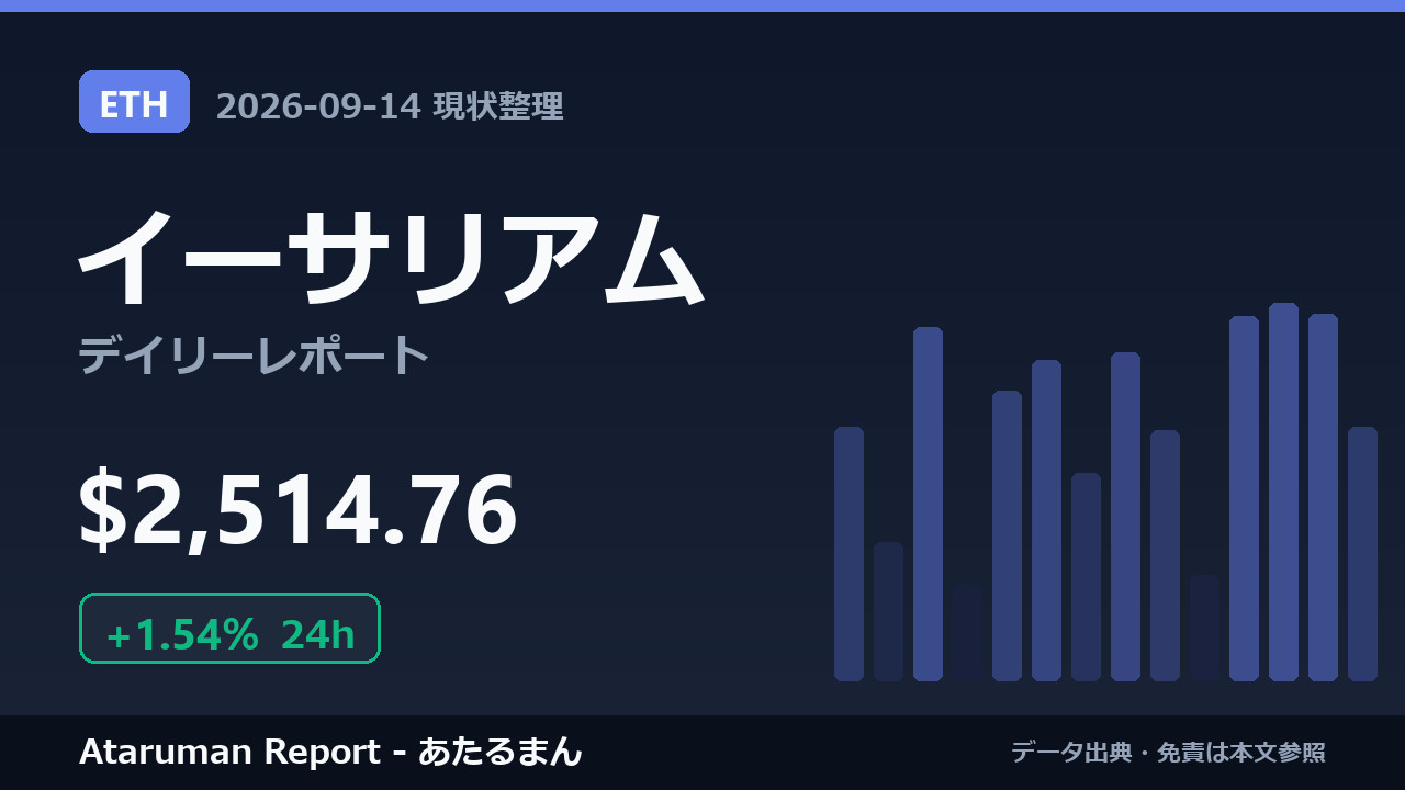 イーサリアム 9/14 現状整理