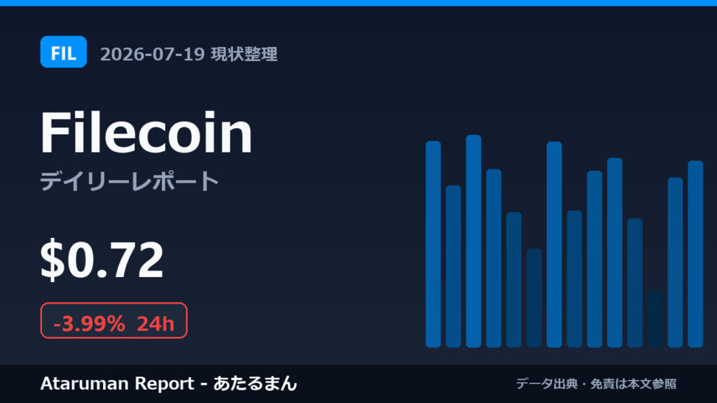 Filecoin 7/19 現状整理