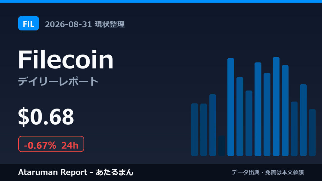 Filecoin 8/31 現状整理