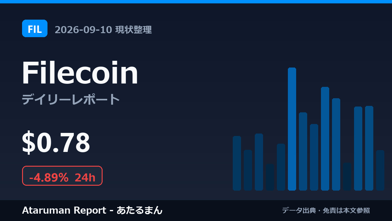 Filecoin 9/10 現状整理