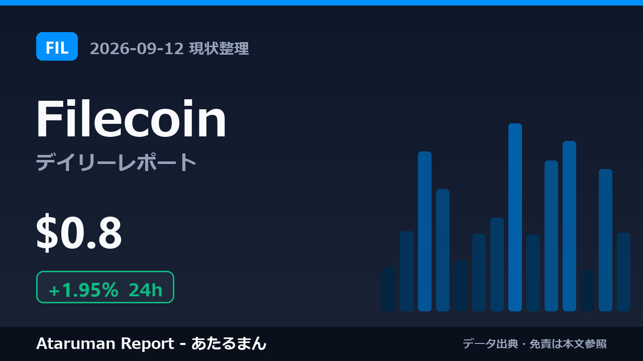 Filecoin 9/12 現状整理