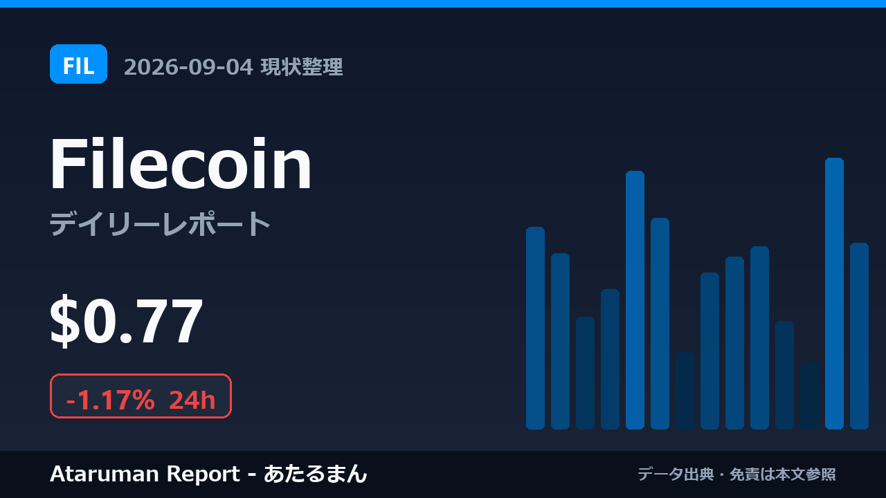 Filecoin 9/4 現状整理