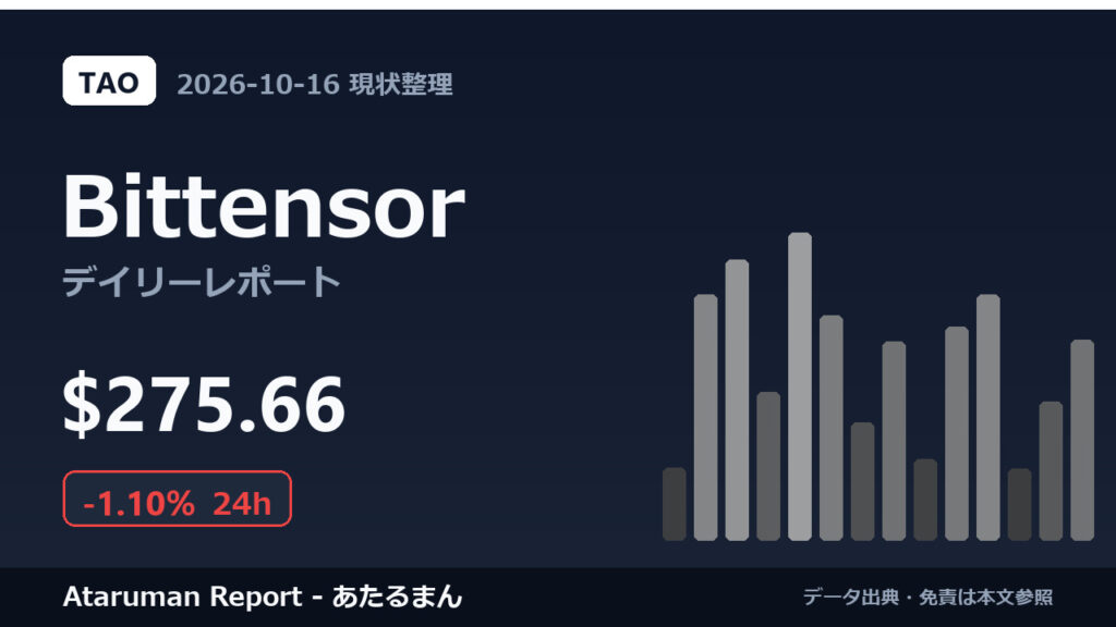 Bittensor 10/16 現状整理